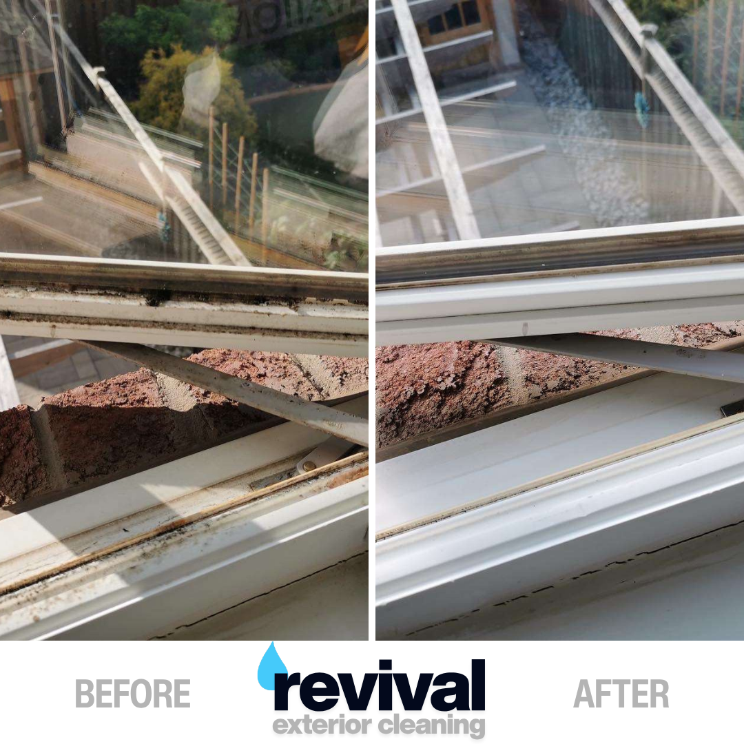 Professional window cleaning before and after in St. John's NL